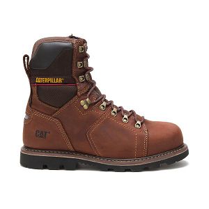 Caterpillar Alaska 2.0 8" Thinsulate Steel Vanntette Sko Herre Rød Brune | NO-370254IUH