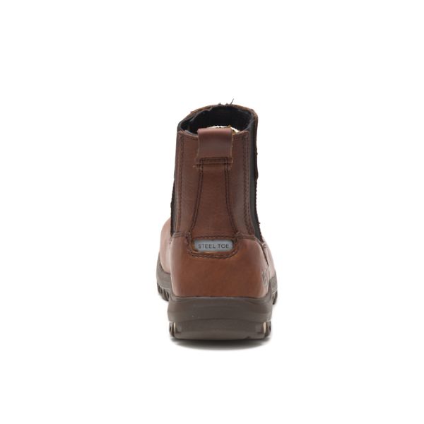 Caterpillar Abbey Steel Pull-Ons Boots Dame Brune | NO-395148ZJF