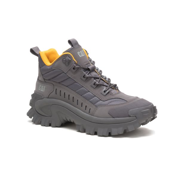 Caterpillar Intruder Mid Soft Toe Shoes Dame Grå Hvite | NO-073452NGT