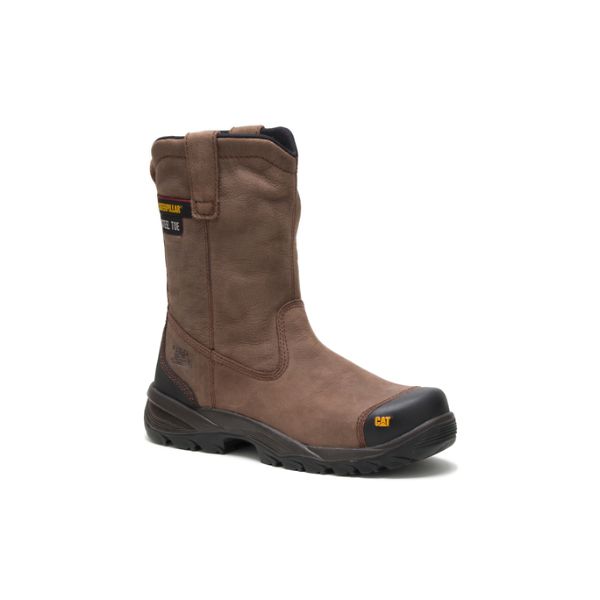 Caterpillar Spur Steel Pull-Ons Boots Herre Brune | NO-697214WOY