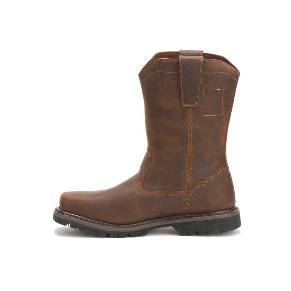 Caterpillar Wellston Pull On Steel Pull-Ons Boots Herre Mørke Brune | NO-583692LSE