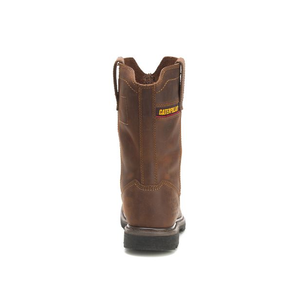 Caterpillar Wellston Pull On Steel Pull-Ons Boots Herre Mørke Brune | NO-583692LSE