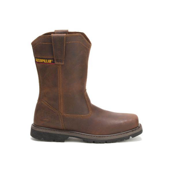 Caterpillar Wellston Pull On Steel Pull-Ons Boots Herre Mørke Brune | NO-583692LSE